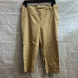 Zac & Rachel Tan stretchy Cropped Pants size 12